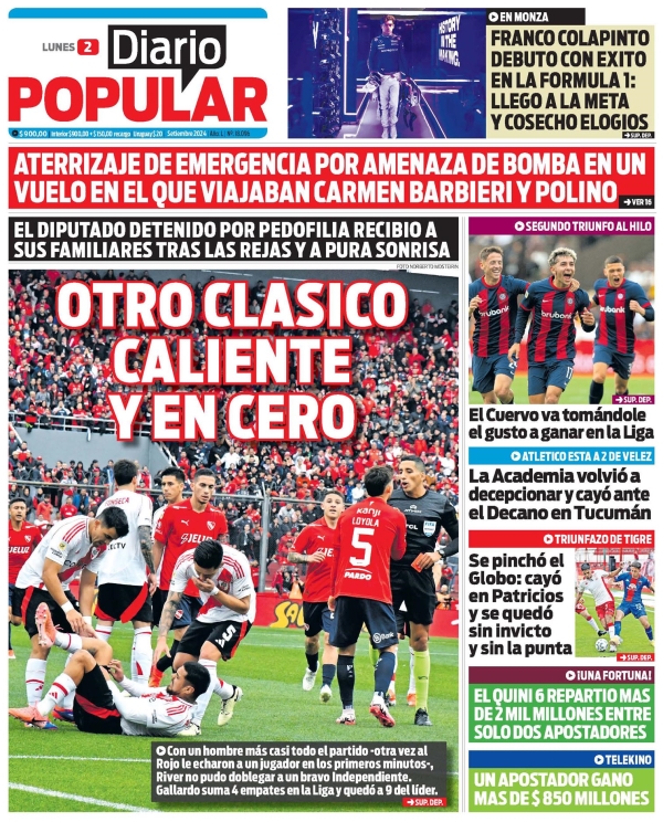 Colapinto en los principales diarios del país:: 4 Popular.jpeg